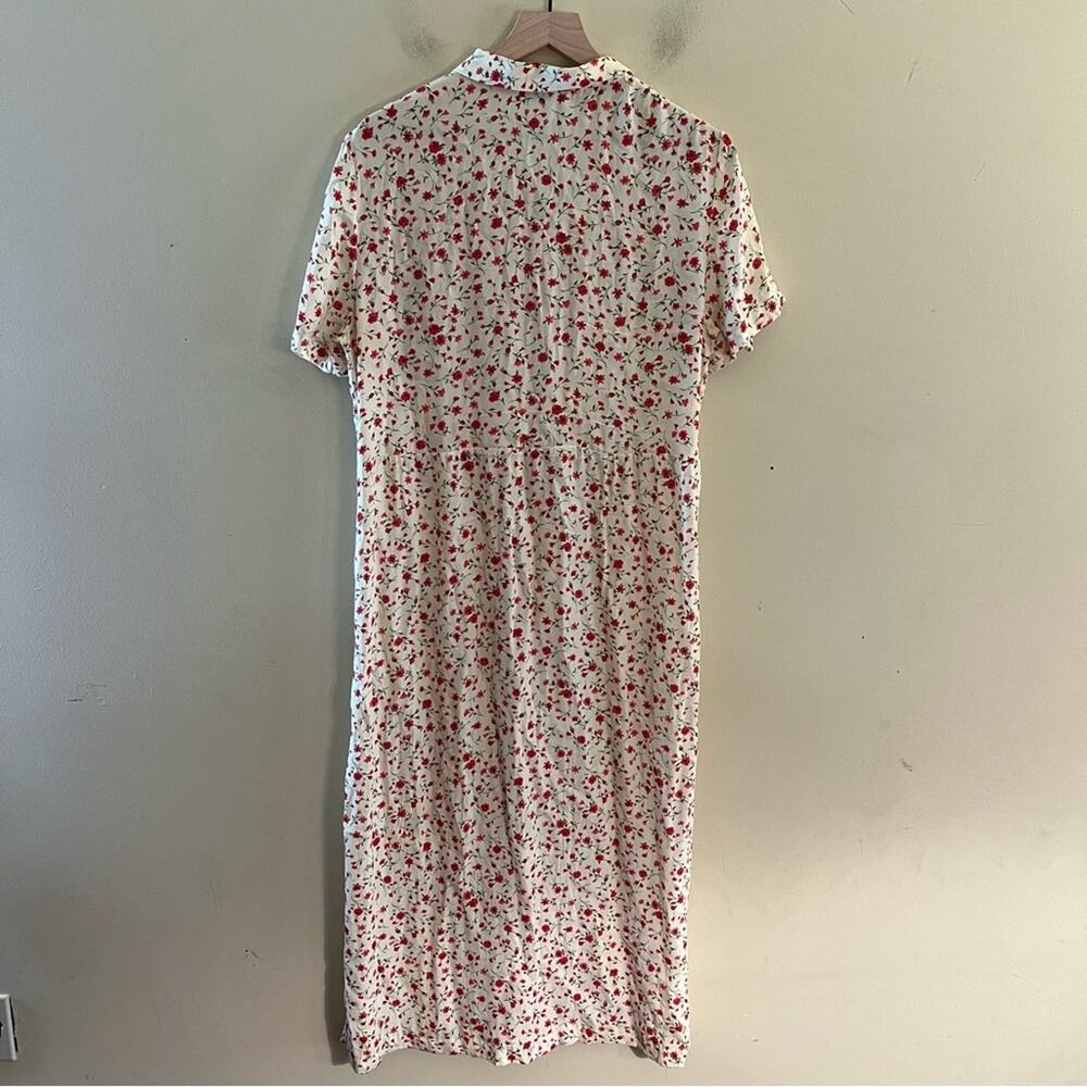 VNTG K STUDIOS cottage core floral maxi dress with button up front 14 - Picture 4 of 6
